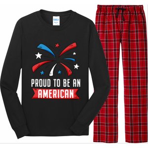 4th Of July Independence Day 1976 Proud To Be An American Gift Long Sleeve Pajama Set