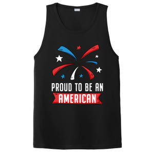 4th Of July Independence Day 1976 Proud To Be An American Gift PosiCharge Competitor Tank