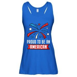 4th Of July Independence Day 1976 Proud To Be An American Gift Ladies Essential Flowy Tank