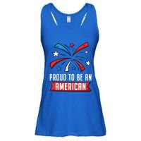 4th Of July Independence Day 1976 Proud To Be An American Gift Ladies Essential Flowy Tank