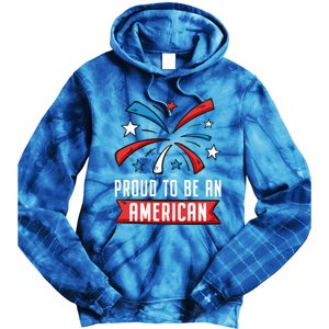 4th Of July Independence Day 1976 Proud To Be An American Gift Tie Dye Hoodie