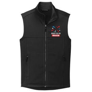 4th Of July Independence Day 1976 Proud To Be An American Gift Collective Smooth Fleece Vest