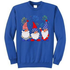 4th of July Gnomes Patriotic American Flag Cute Gnome Tall Sweatshirt