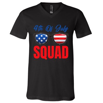 4th Of July Squad 4th Of July V-Neck T-Shirt