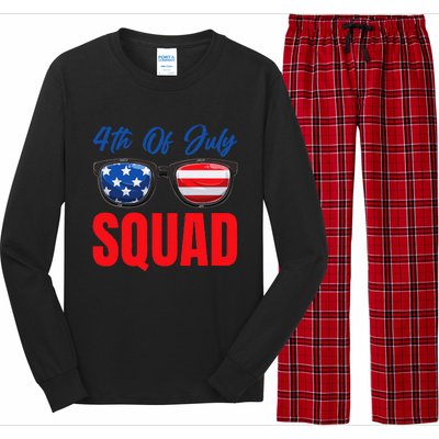 4th Of July Squad 4th Of July Long Sleeve Pajama Set