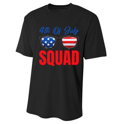 4th Of July Squad 4th Of July Performance Sprint T-Shirt