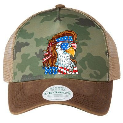 4th Of July Bald Eagle Mullet Murica Usa Usa Merica Legacy Tie Dye Trucker Hat
