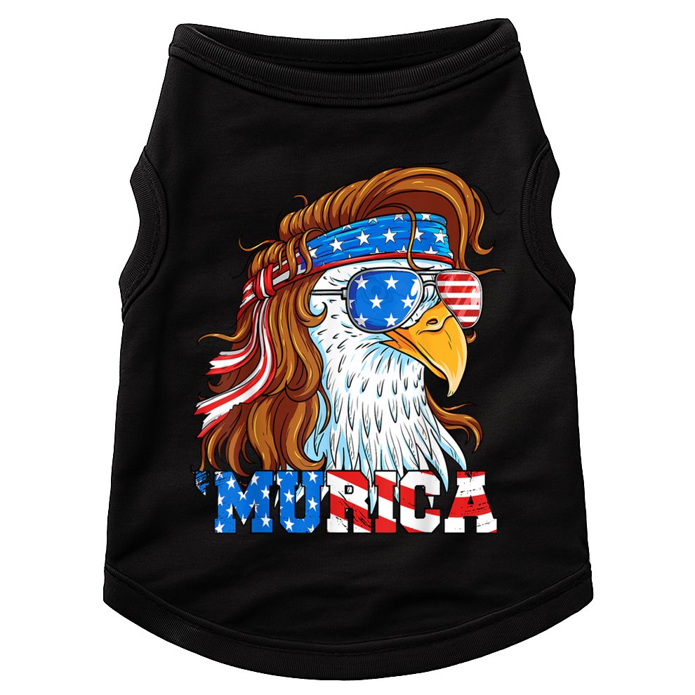 4th Of July Bald Eagle Mullet Murica Usa Usa Merica Doggie Tank
