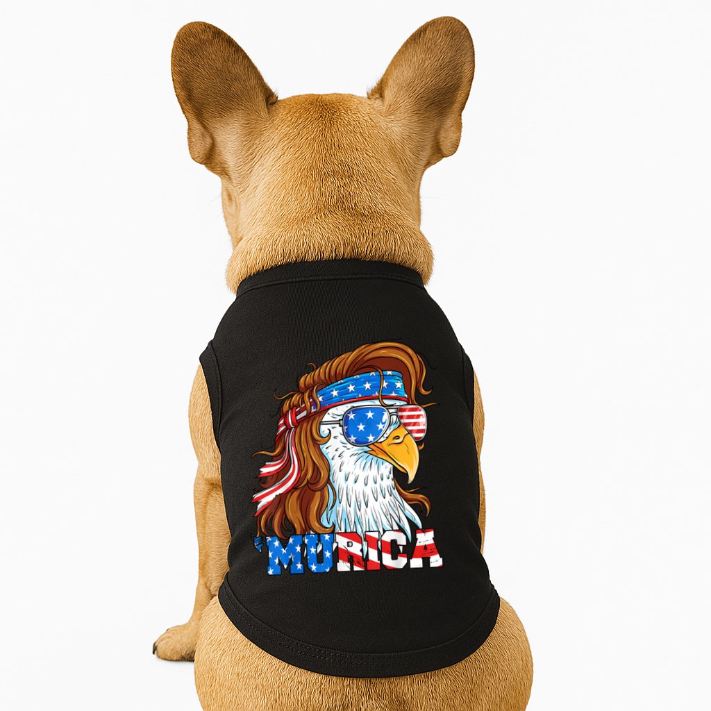 4th Of July Bald Eagle Mullet Murica Usa Usa Merica Doggie Tank