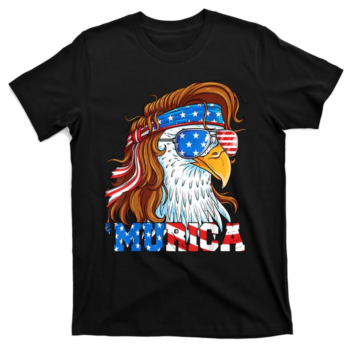 4th Of July Bald Eagle Mullet Murica Usa Usa Merica T-Shirt