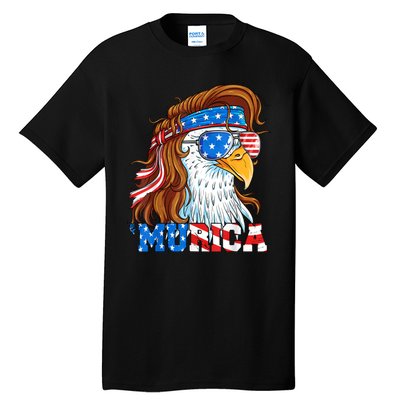 4th Of July Bald Eagle Mullet Murica Usa Usa Merica Tall T-Shirt