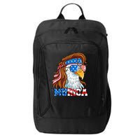 4th Of July Bald Eagle Mullet Murica Usa Usa Merica City Backpack