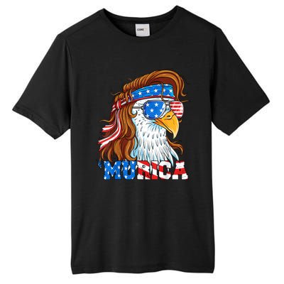 4th Of July Bald Eagle Mullet Murica Usa Usa Merica Tall Fusion ChromaSoft Performance T-Shirt