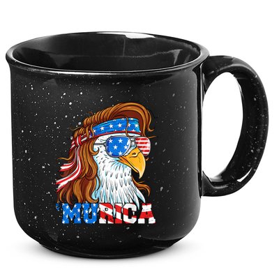 4th Of July Bald Eagle Mullet Murica Usa Usa Merica 15oz Campfire Ceramic Mug