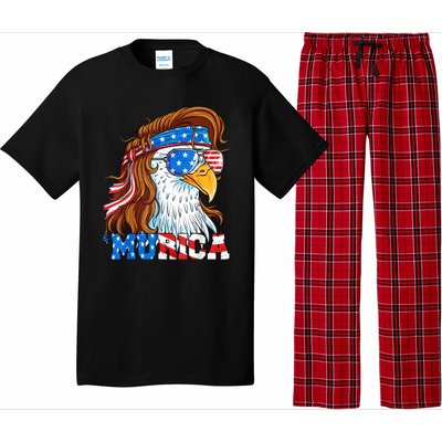 4th Of July Bald Eagle Mullet Murica Usa Usa Merica Pajama Set