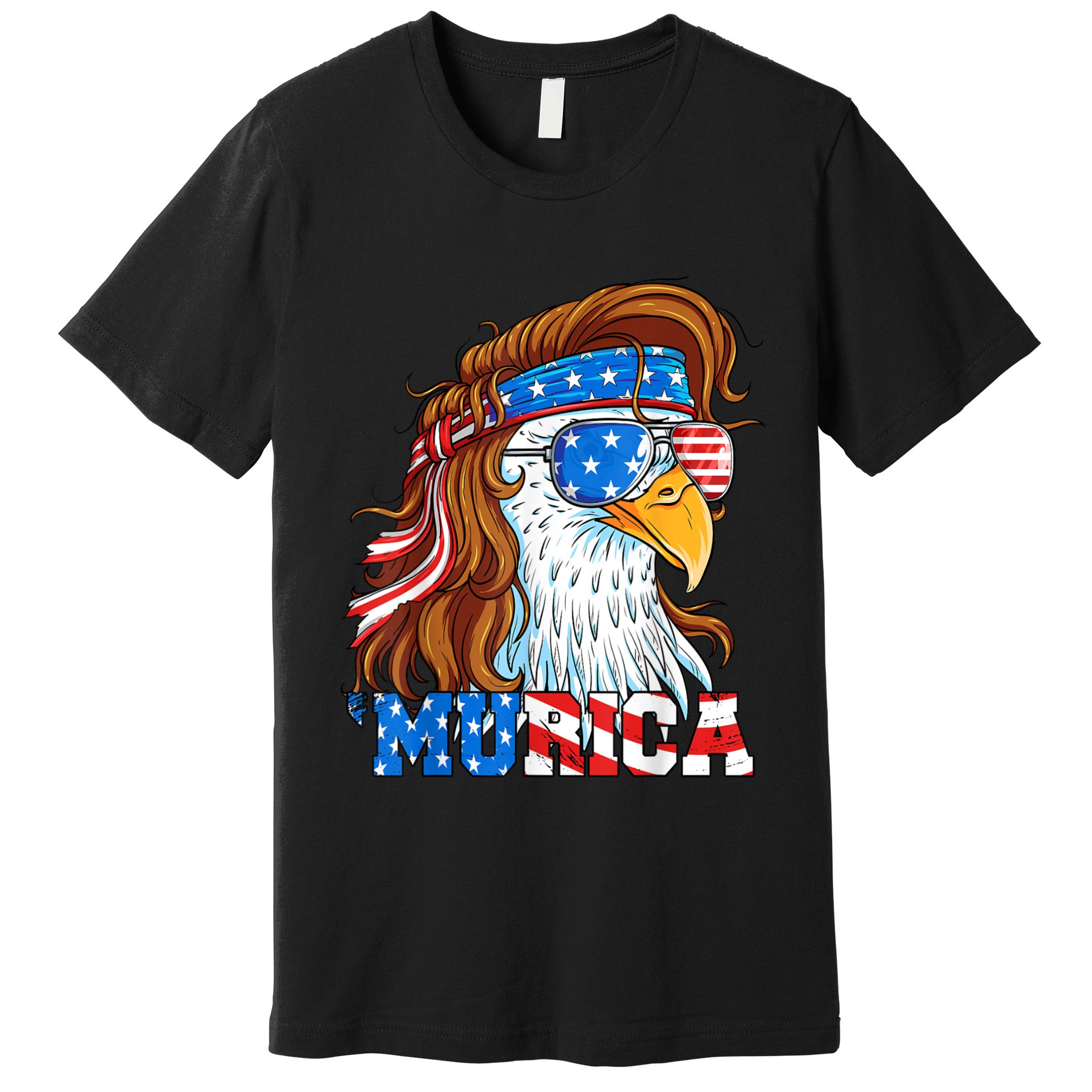 4th Of July Bald Eagle Mullet Murica Usa Usa Merica Premium T-Shirt