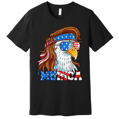 4th Of July Bald Eagle Mullet Murica Usa Usa Merica Premium T-Shirt