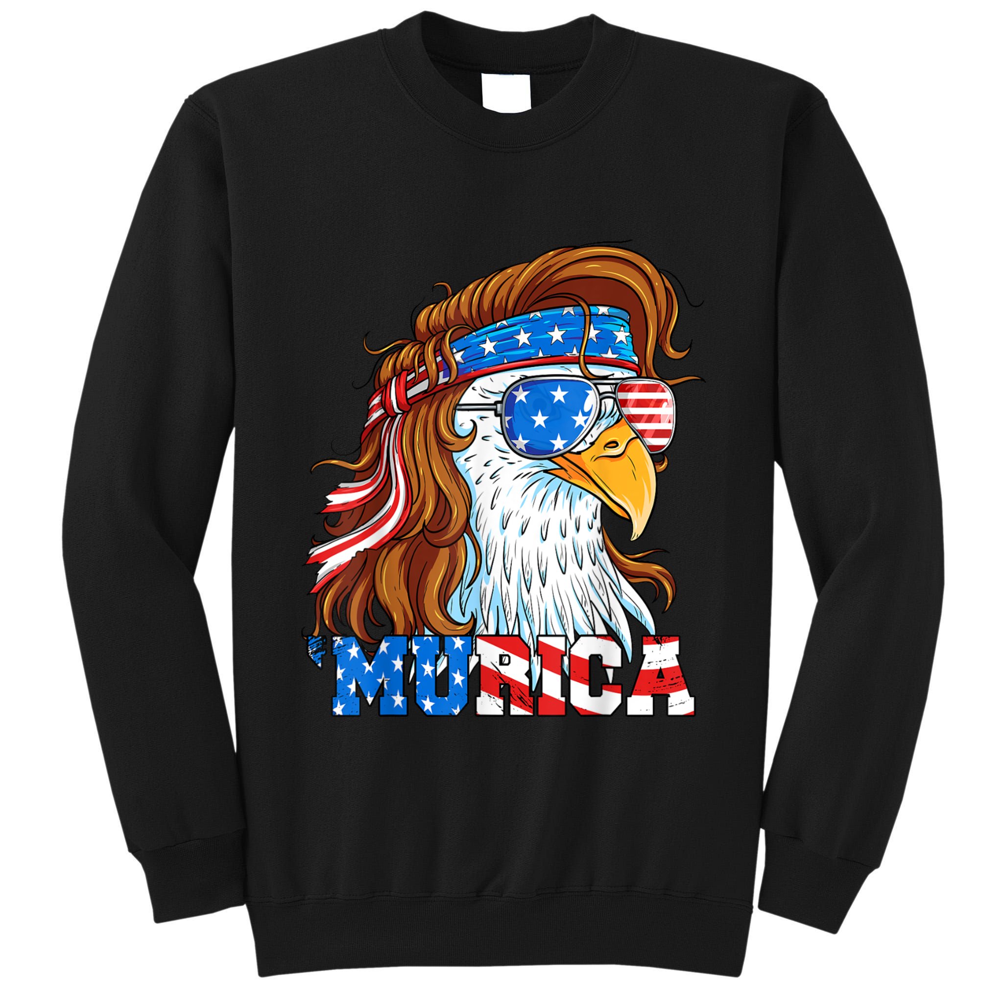 4th Of July Bald Eagle Mullet Murica Usa Usa Merica Tall Sweatshirt