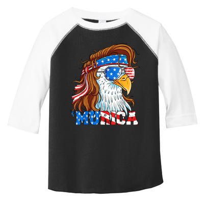 4th Of July Bald Eagle Mullet Murica Usa Usa Merica Toddler Fine Jersey T-Shirt