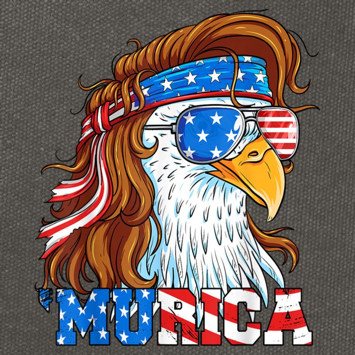 4th Of July Bald Eagle Mullet Murica Usa Usa Merica Cotton Canvas Backpack