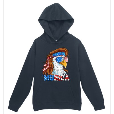 4th Of July Bald Eagle Mullet Murica Usa Usa Merica Urban Pullover Hoodie