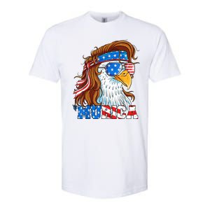 4th Of July Bald Eagle Mullet Murica Usa Usa Merica Softstyle CVC T-Shirt