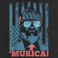 4th Of July Bald Eagle Mullet Murica Usa Usa Merica 7 Panel Mesh Trucker Snapback Hat