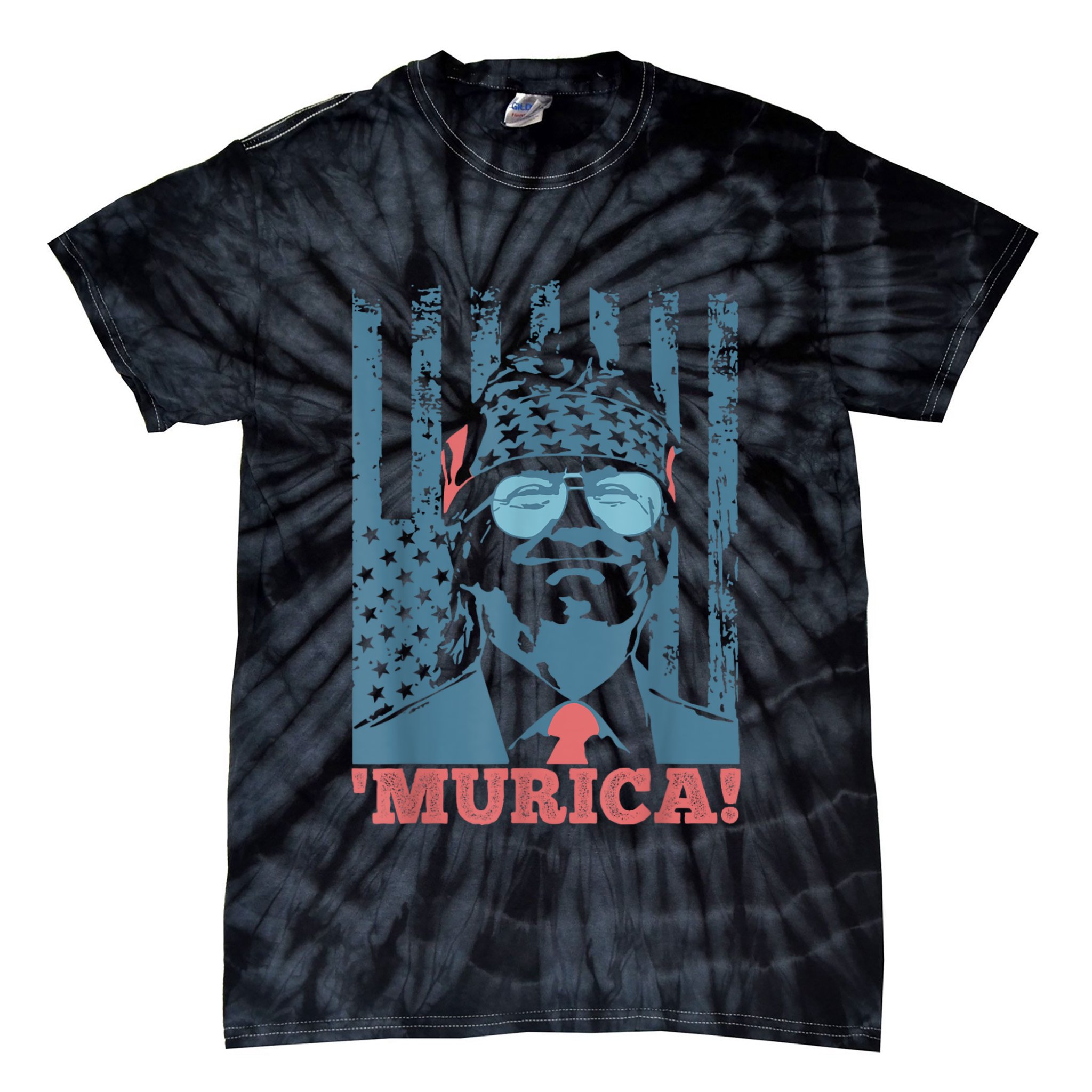4th Of July Bald Eagle Mullet Murica Usa Usa Merica Tie-Dye T-Shirt