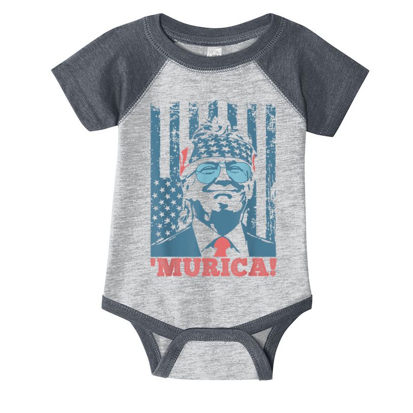 4th Of July Bald Eagle Mullet Murica Usa Usa Merica Infant Baby Jersey Bodysuit