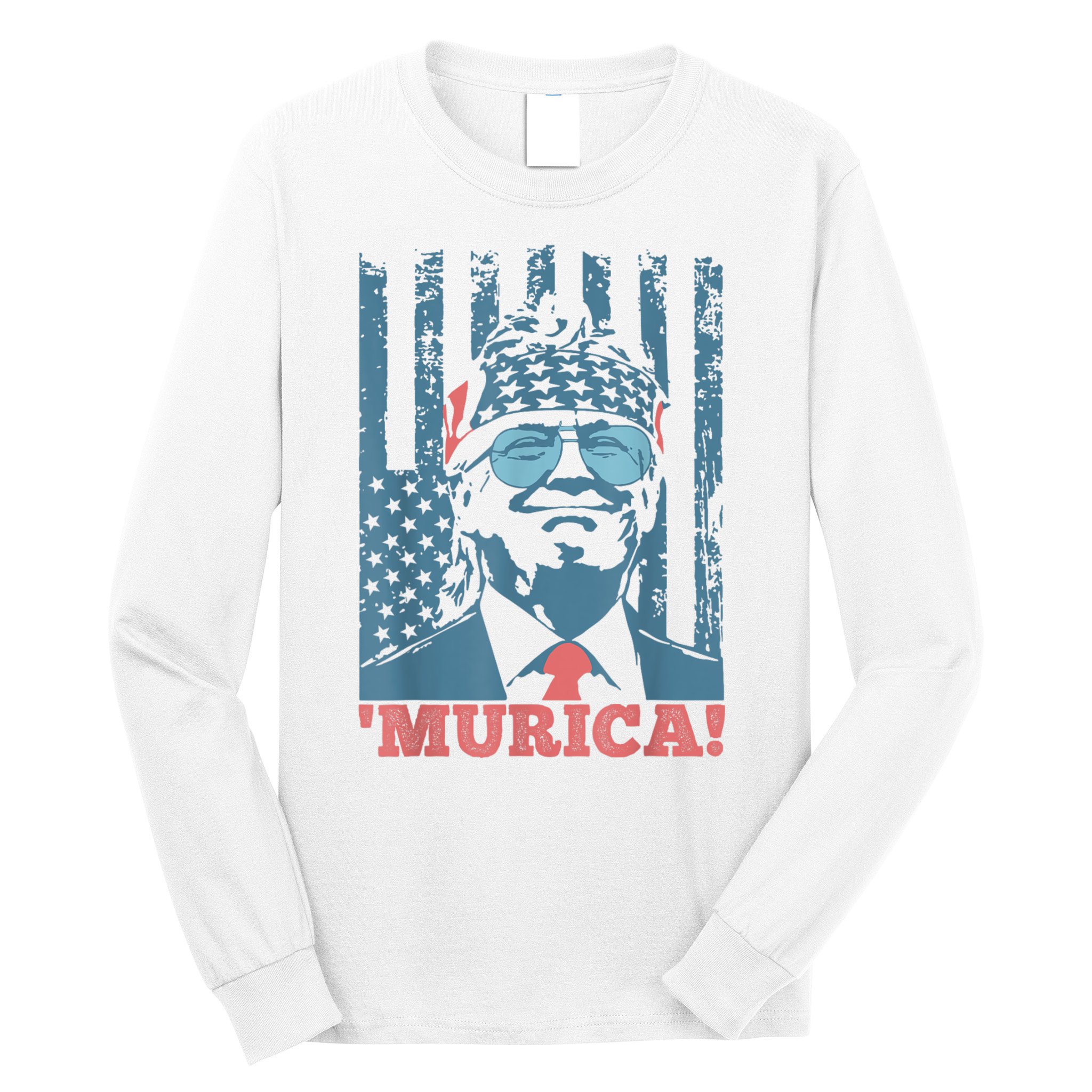 4th Of July Bald Eagle Mullet Murica Usa Usa Merica Long Sleeve Shirt