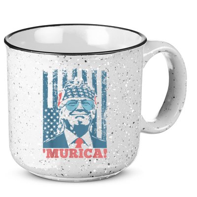 4th Of July Bald Eagle Mullet Murica Usa Usa Merica 15oz Campfire Ceramic Mug