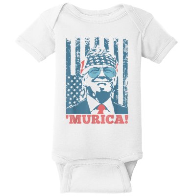 4th Of July Bald Eagle Mullet Murica Usa Usa Merica Baby Bodysuit