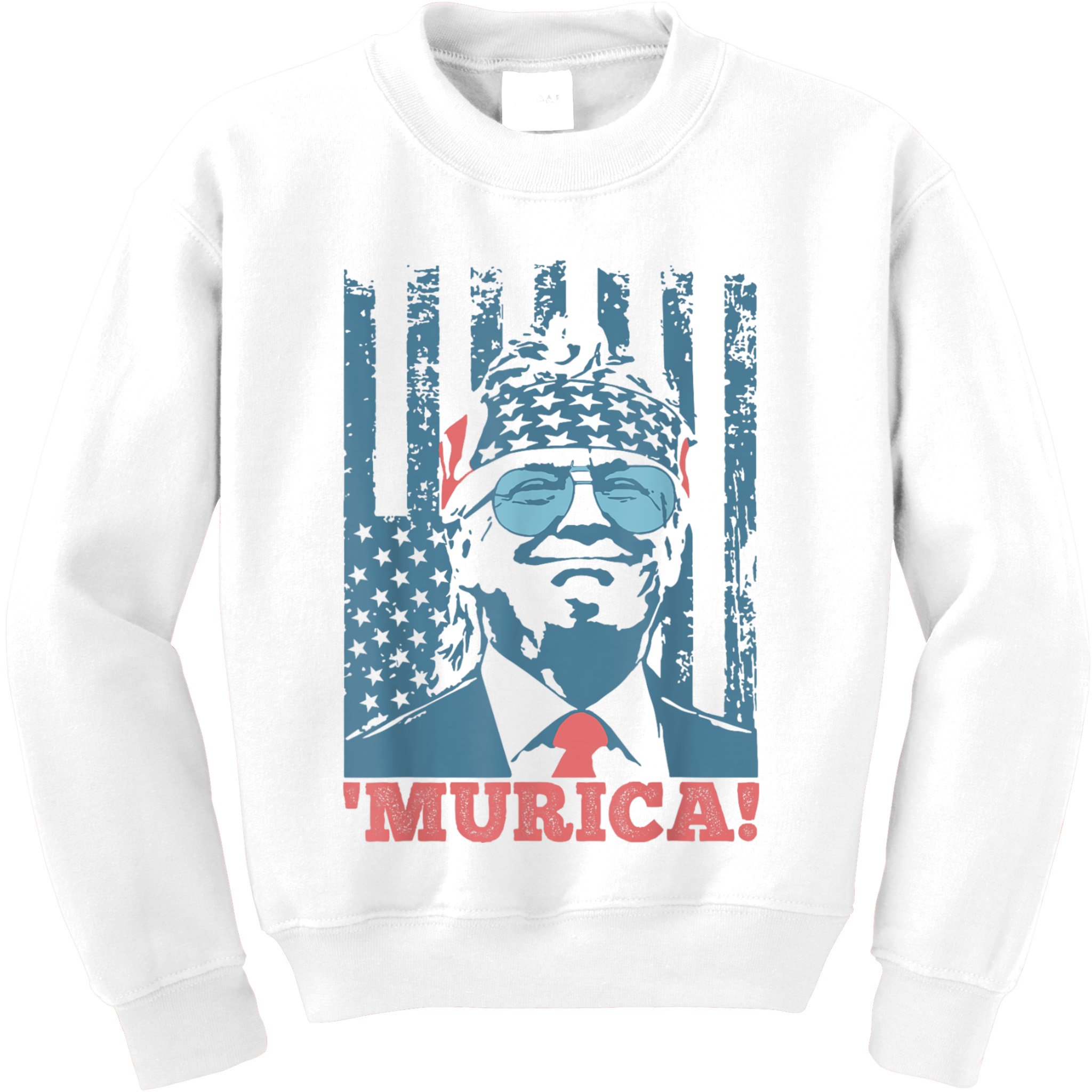 4th Of July Bald Eagle Mullet Murica Usa Usa Merica Kids Sweatshirt