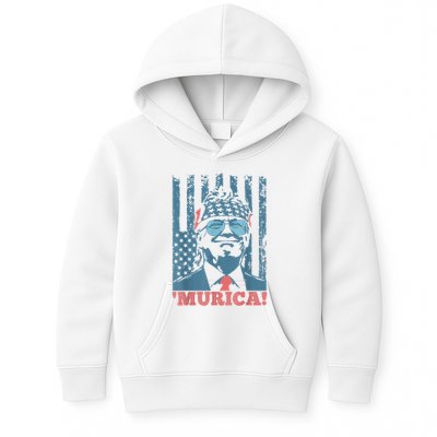 4th Of July Bald Eagle Mullet Murica Usa Usa Merica Kids Hoodie