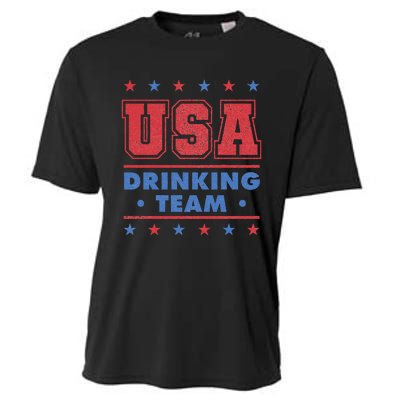 4th of July Beer Alcohol Drinker USA Drinking Team Cooling Performance Crew T-Shirt