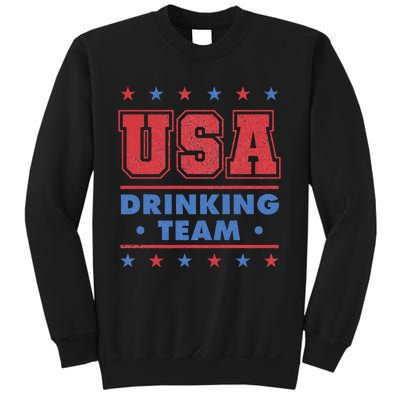 4th of July Beer Alcohol Drinker USA Drinking Team Sweatshirt