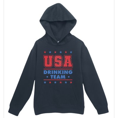 4th of July Beer Alcohol Drinker USA Drinking Team Urban Pullover Hoodie