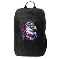 4th Of July Bald Eagle Mullet Murica Usa Usa Merica City Backpack