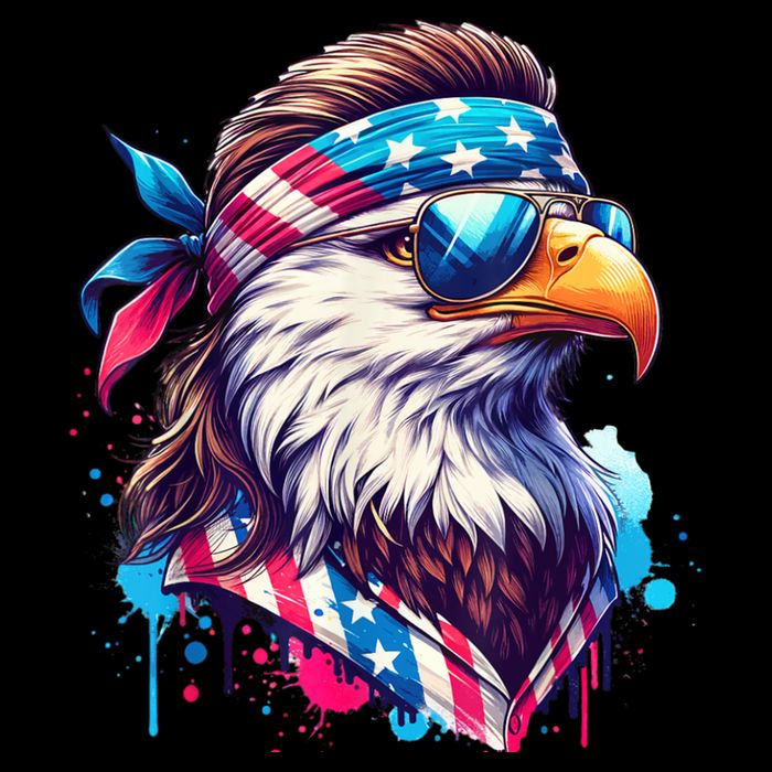 4th Of July Bald Eagle Mullet Murica Usa Usa Merica City Backpack