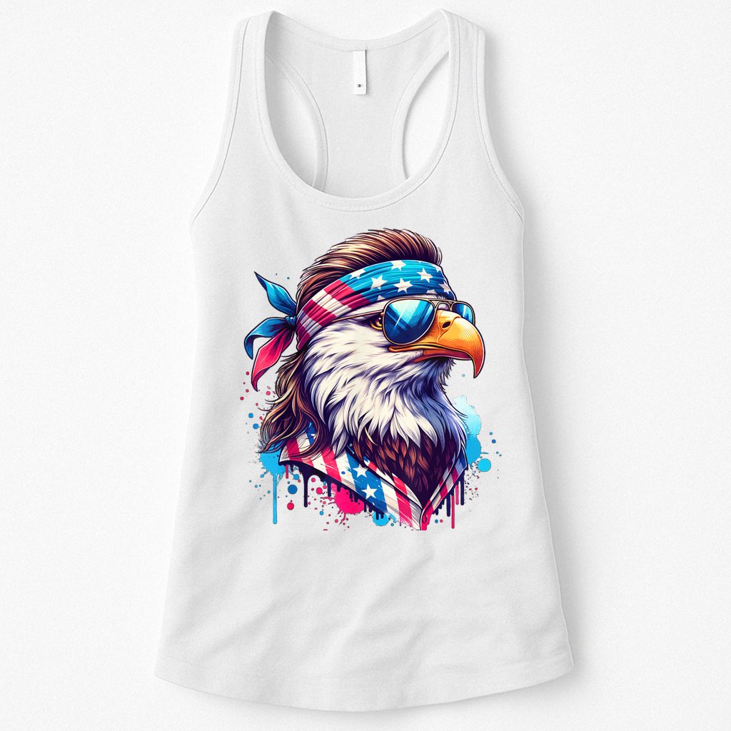 4th Of July Bald Eagle Mullet Murica Usa Usa Merica Womens Tank Top