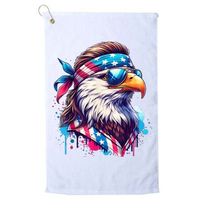 4th Of July Bald Eagle Mullet Murica Usa Usa Merica Golf Towel