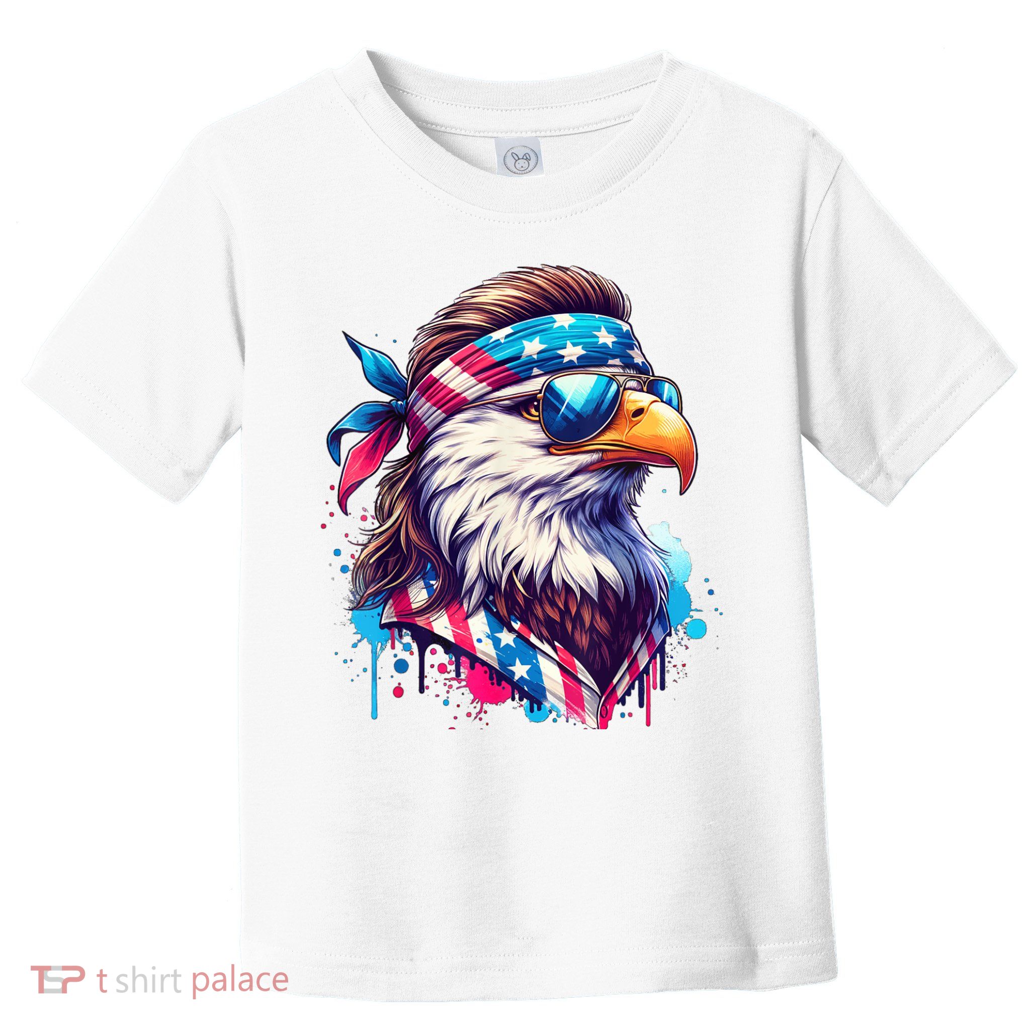 4th Of July Bald Eagle Mullet Murica Usa Usa Merica Toddler T-Shirt