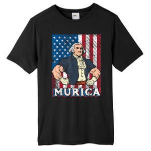 4th Of July Bald Eagle Mullet Murica Usa Usa Merica Tall Fusion ChromaSoft Performance T-Shirt