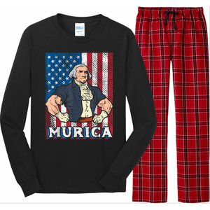 4th Of July Bald Eagle Mullet Murica Usa Usa Merica Long Sleeve Pajama Set