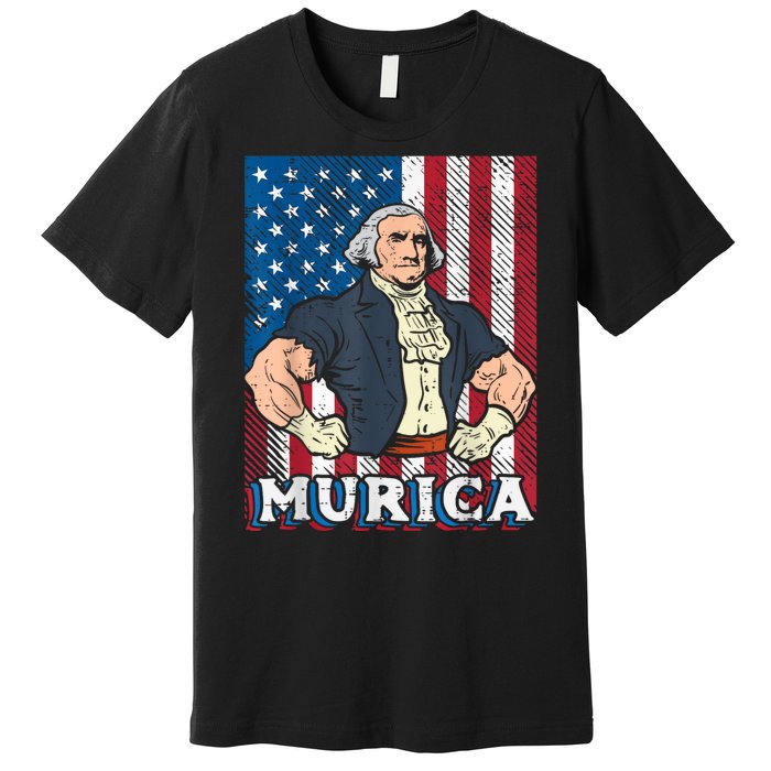 4th Of July Bald Eagle Mullet Murica Usa Usa Merica Premium T-Shirt