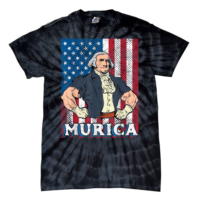 4th Of July Bald Eagle Mullet Murica Usa Usa Merica Tie-Dye T-Shirt