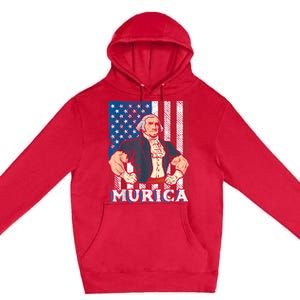 4th Of July Bald Eagle Mullet Murica Usa Usa Merica Premium Pullover Hoodie