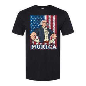 4th Of July Bald Eagle Mullet Murica Usa Usa Merica Softstyle CVC T-Shirt