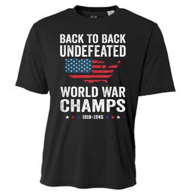 4th Of July Back To Back Undefeated World War Champs Cooling Performance Crew T-Shirt