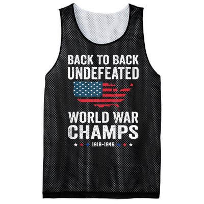 4th Of July Back To Back Undefeated World War Champs Mesh Reversible Basketball Jersey Tank